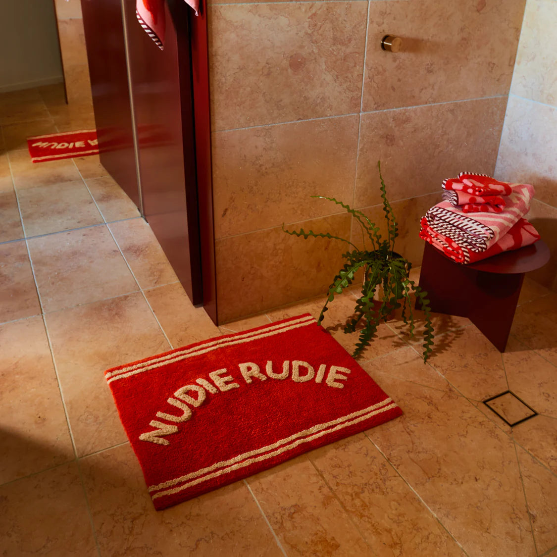 Elba Nudie Bath Mat || Cherry | Sage & Clare
