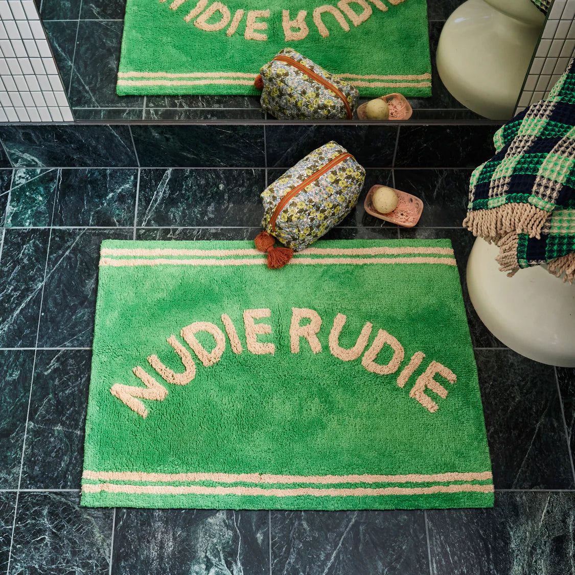 Elba Nudie Bath Mat || Apple | Sage & Clare