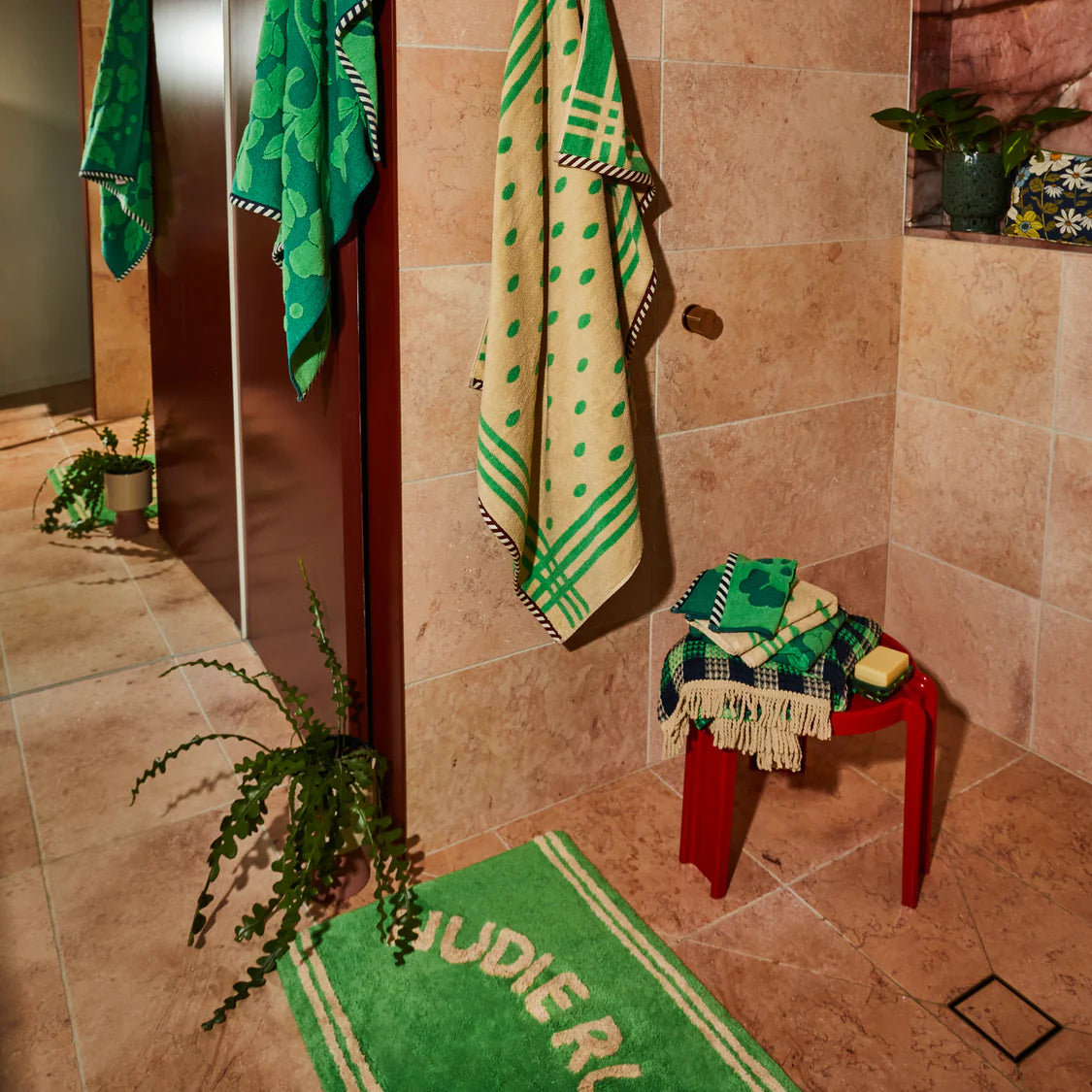 Elba Nudie Bath Mat || Apple | Sage & Clare