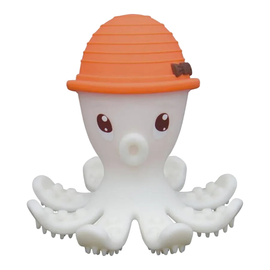 Octopus Teething Toy - Orange | Mombella