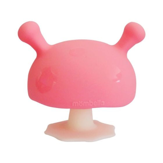 Mushroom Soothing Teether - Pink