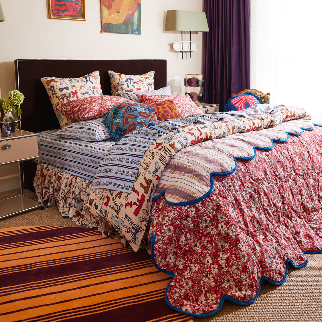 Evette Scalloped Quilted Coverlet | Sage & Clare