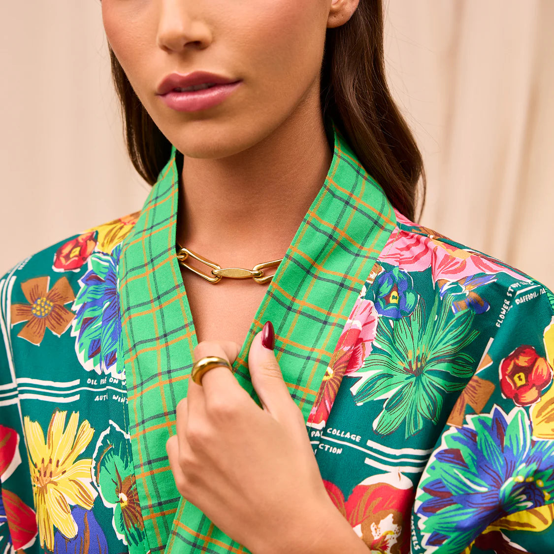 Ines Cotton Robe | Sage x Clare