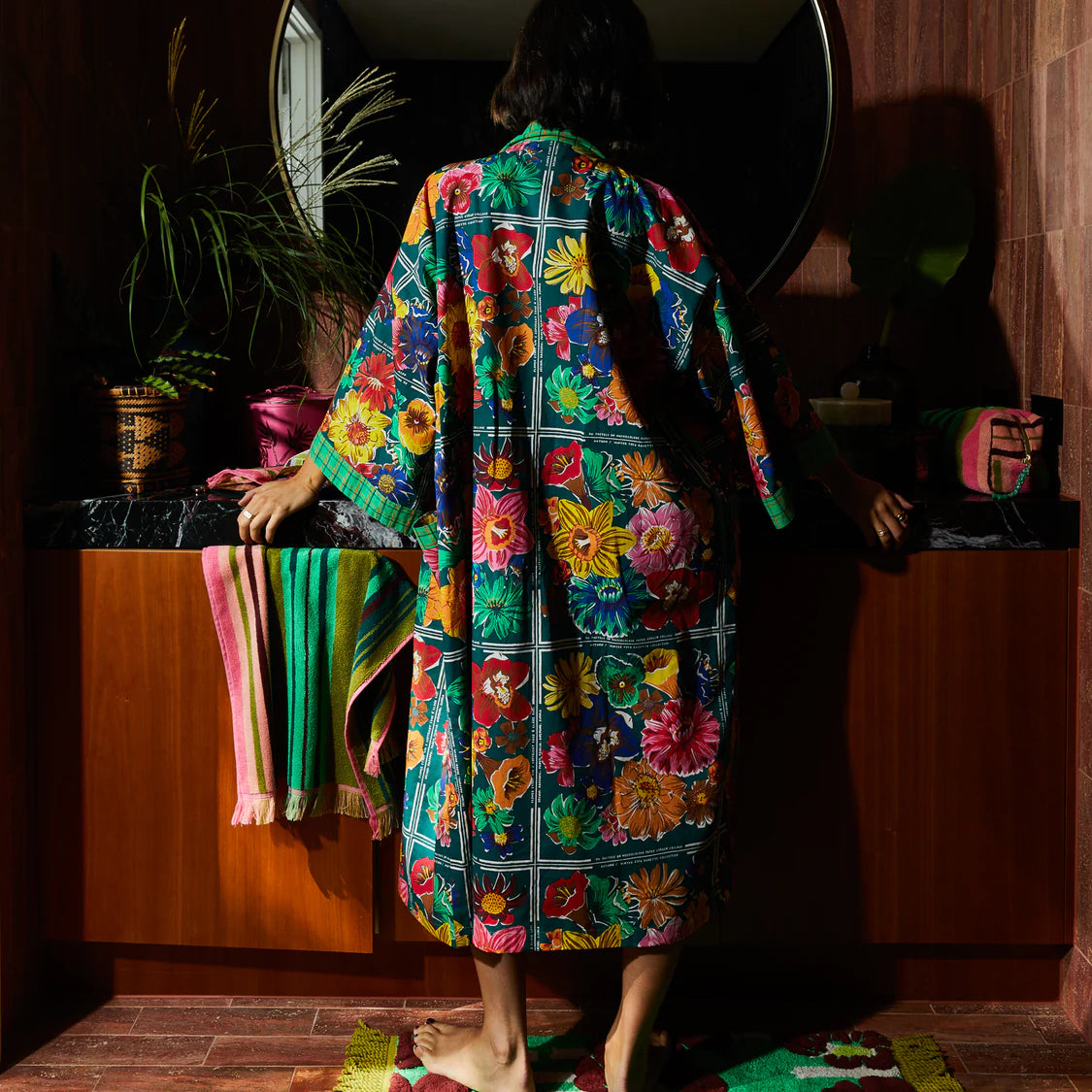 Ines Cotton Robe | Sage x Clare