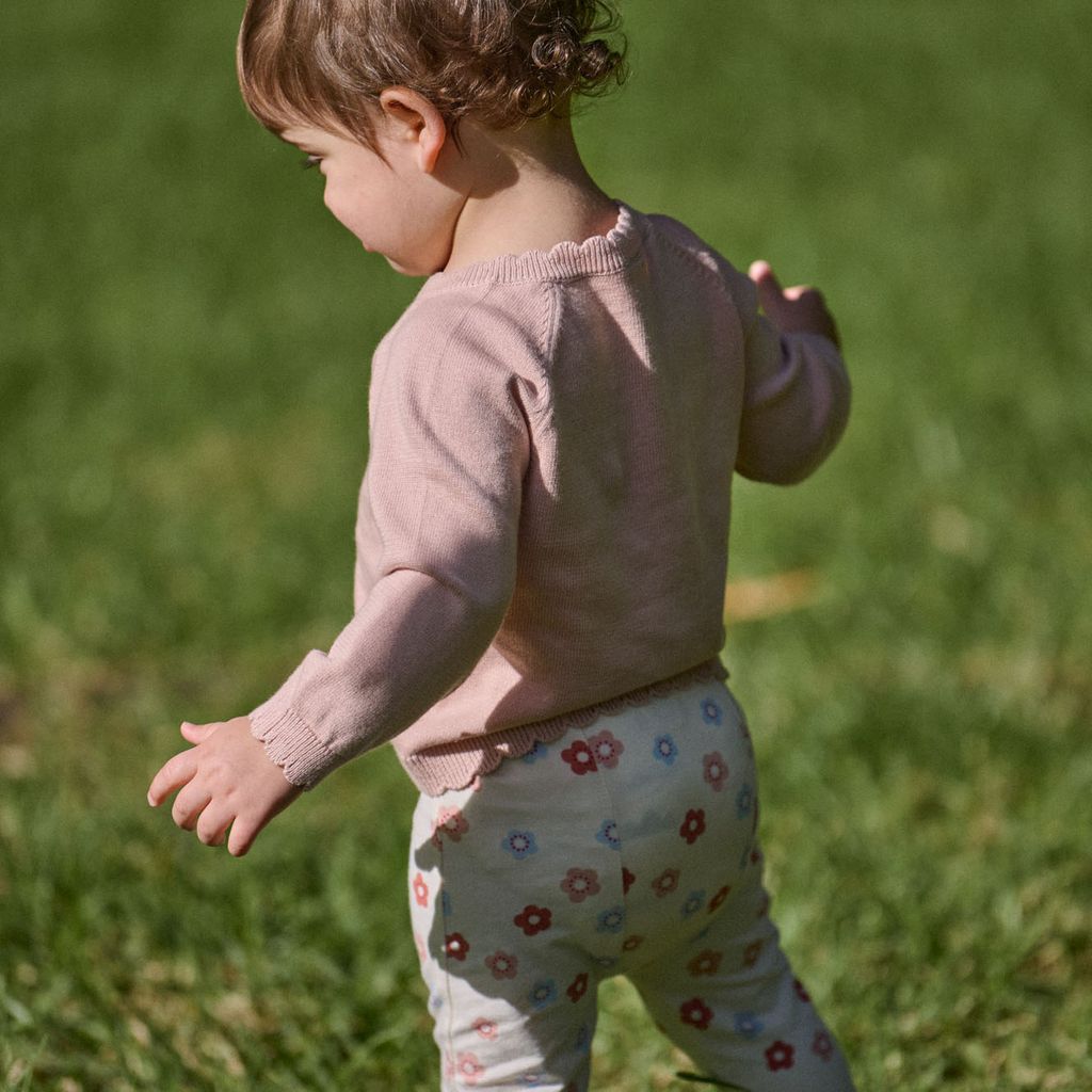 LEGGINGS - Petite Flora Stamp Print | Nature Baby