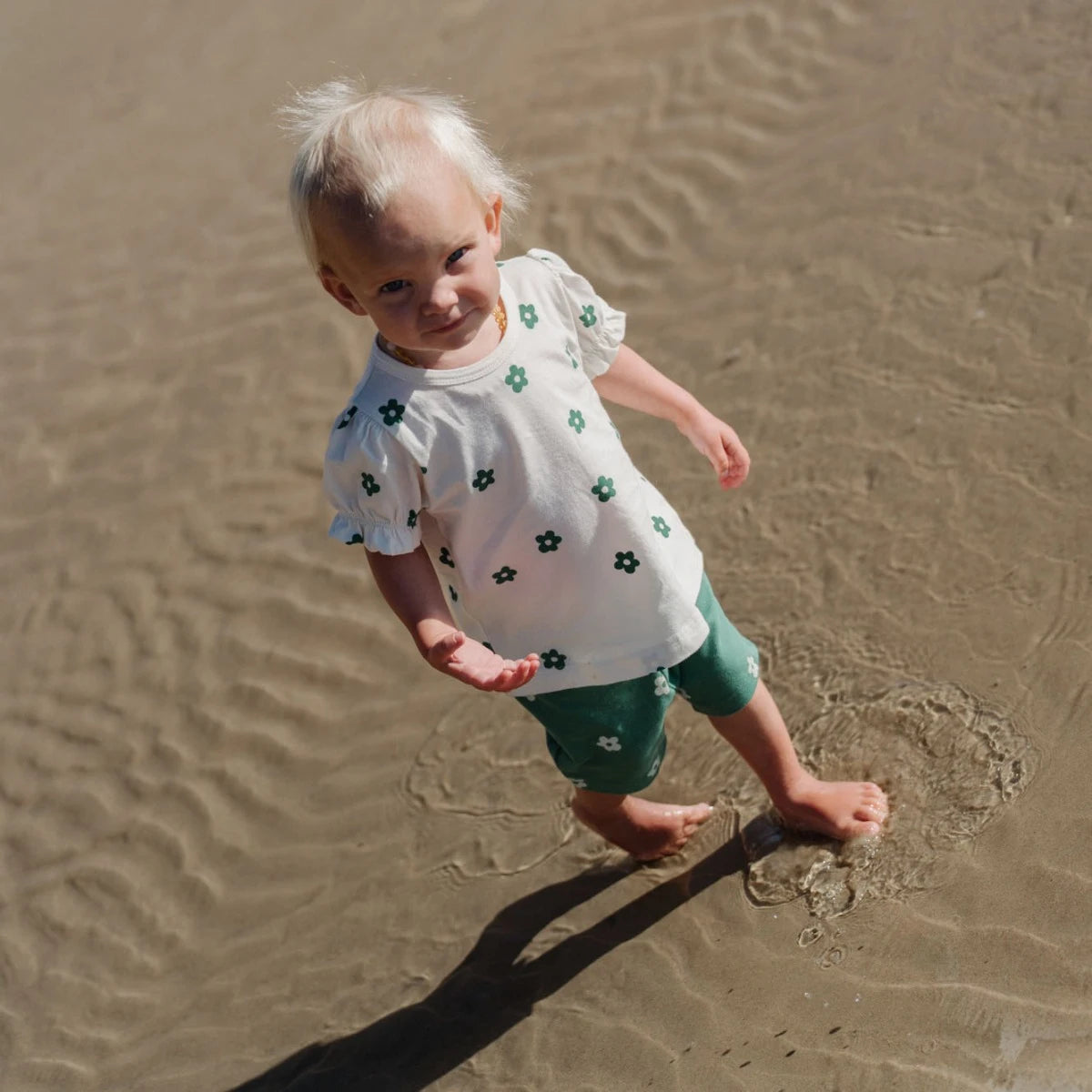 BUBBLES TEE || FLORA NATURAL PRINT | Nature Baby
