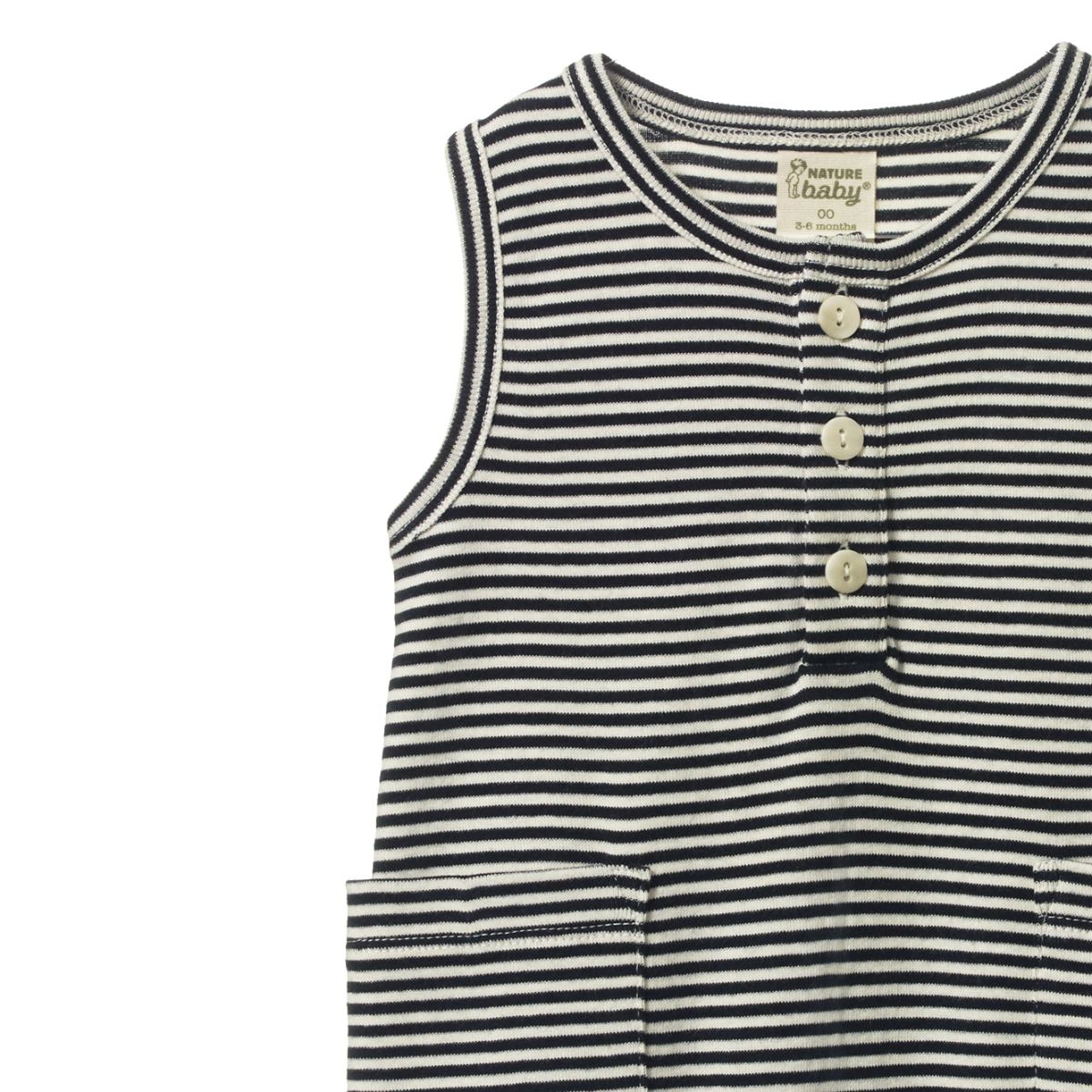 CAMPER SUIT - Navy Stripe | Nature Baby