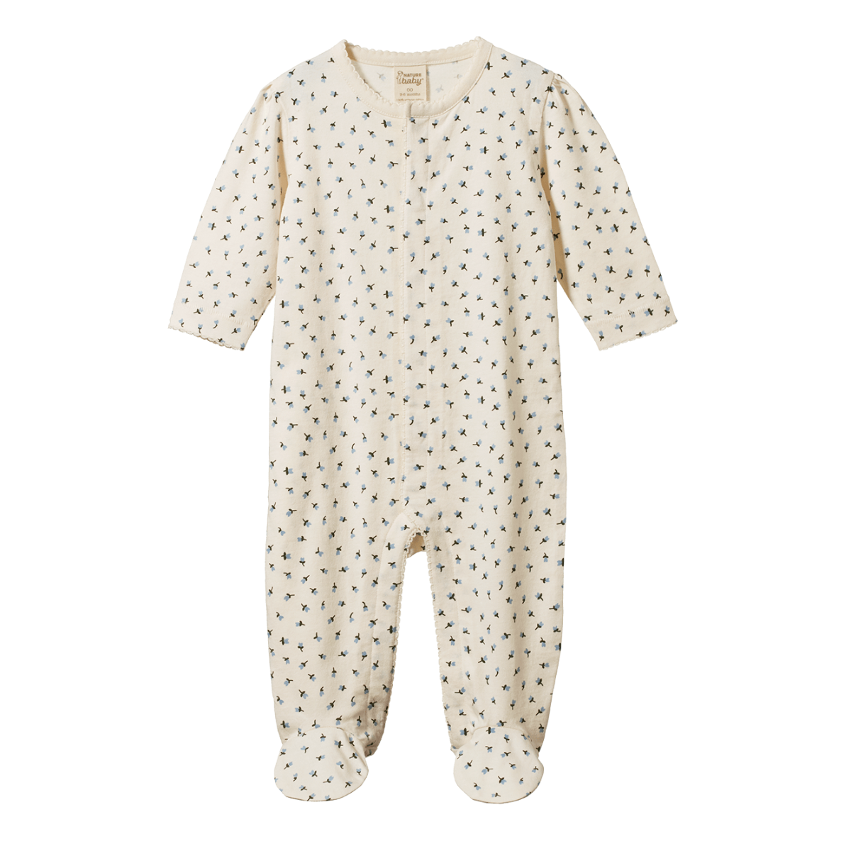 LUCY SUIT - BLUE TULIP PRINT | Nature Baby
