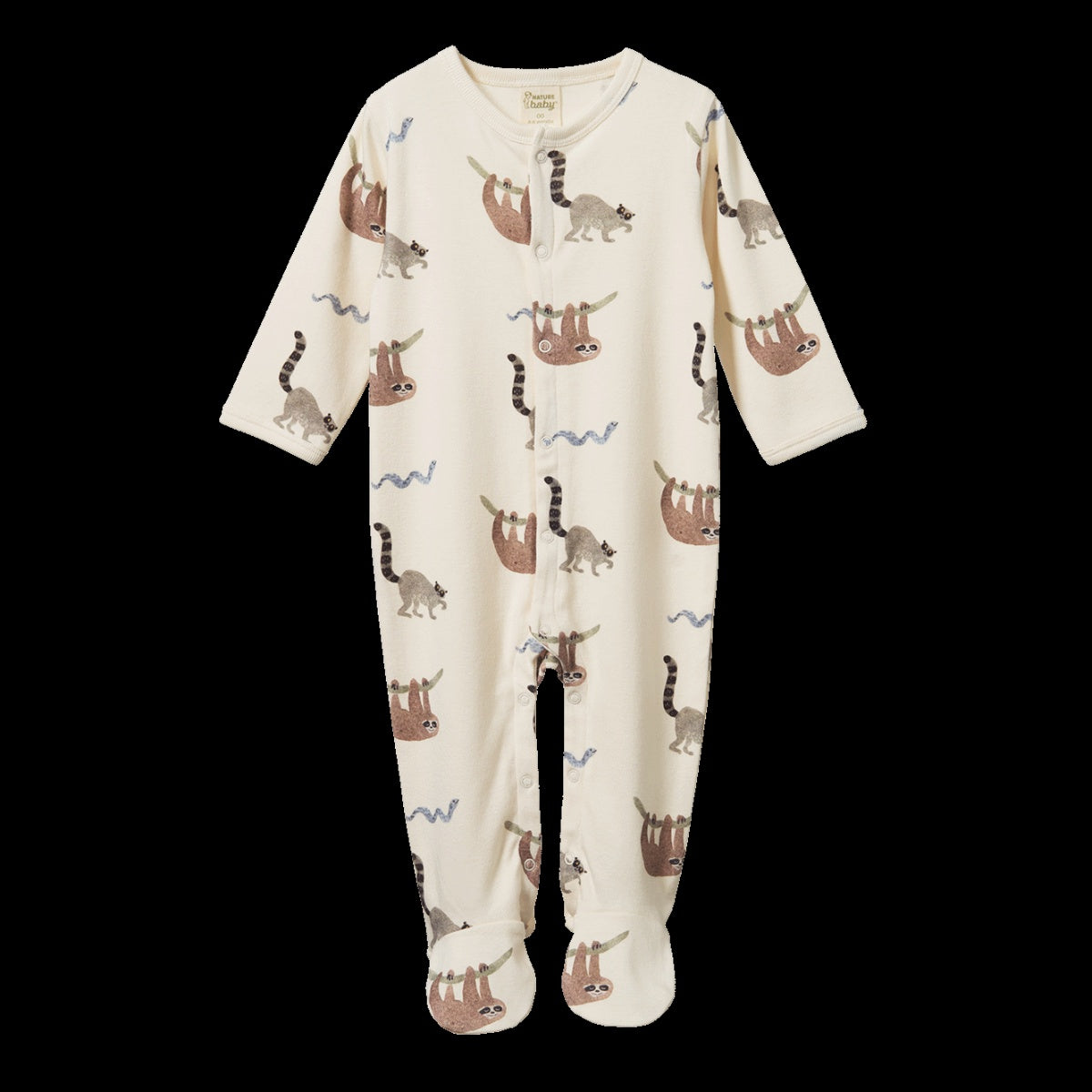 Stretch & Grow - Sloth Snuggle Print | Nature Baby