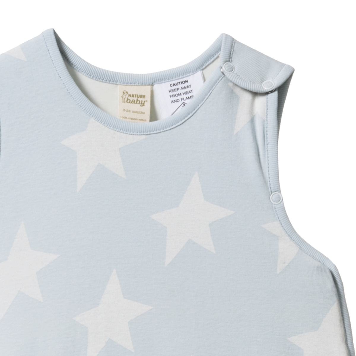ORGANIC COTTON SLEEPING BAG | Magic Blue Print 3-24M | Nature Baby