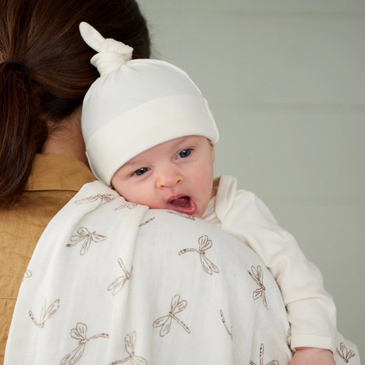 COTTON KNOTTED BEANIE - Natural | Nature Baby