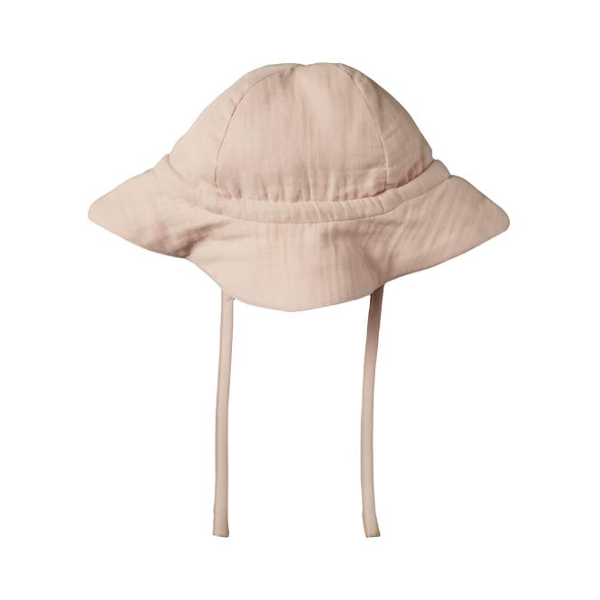 CRINKLE MUSLIN SUNHAT - Rose Dust Crinkle | Nature Baby