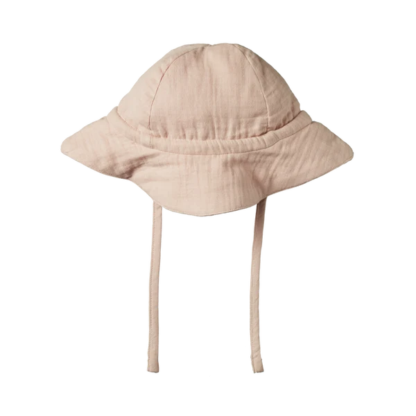 MUSLIN SUNHAT  Rose Dust | Nature Baby