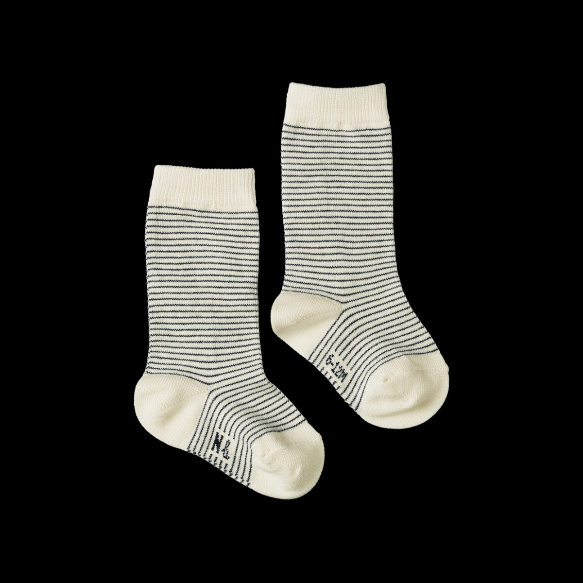 Cotton Socks - Navy Stripe | Nature Baby