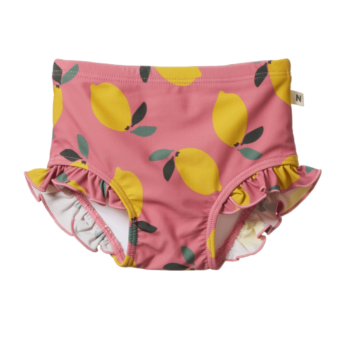 RUFFLE SWIM SHORTS | Lemmony  Rose Print | Nature Baby