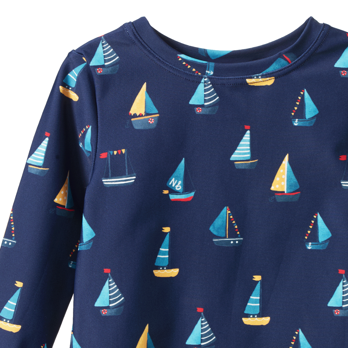 SPLASH TOP | Regatta Navy Print | Nature Baby