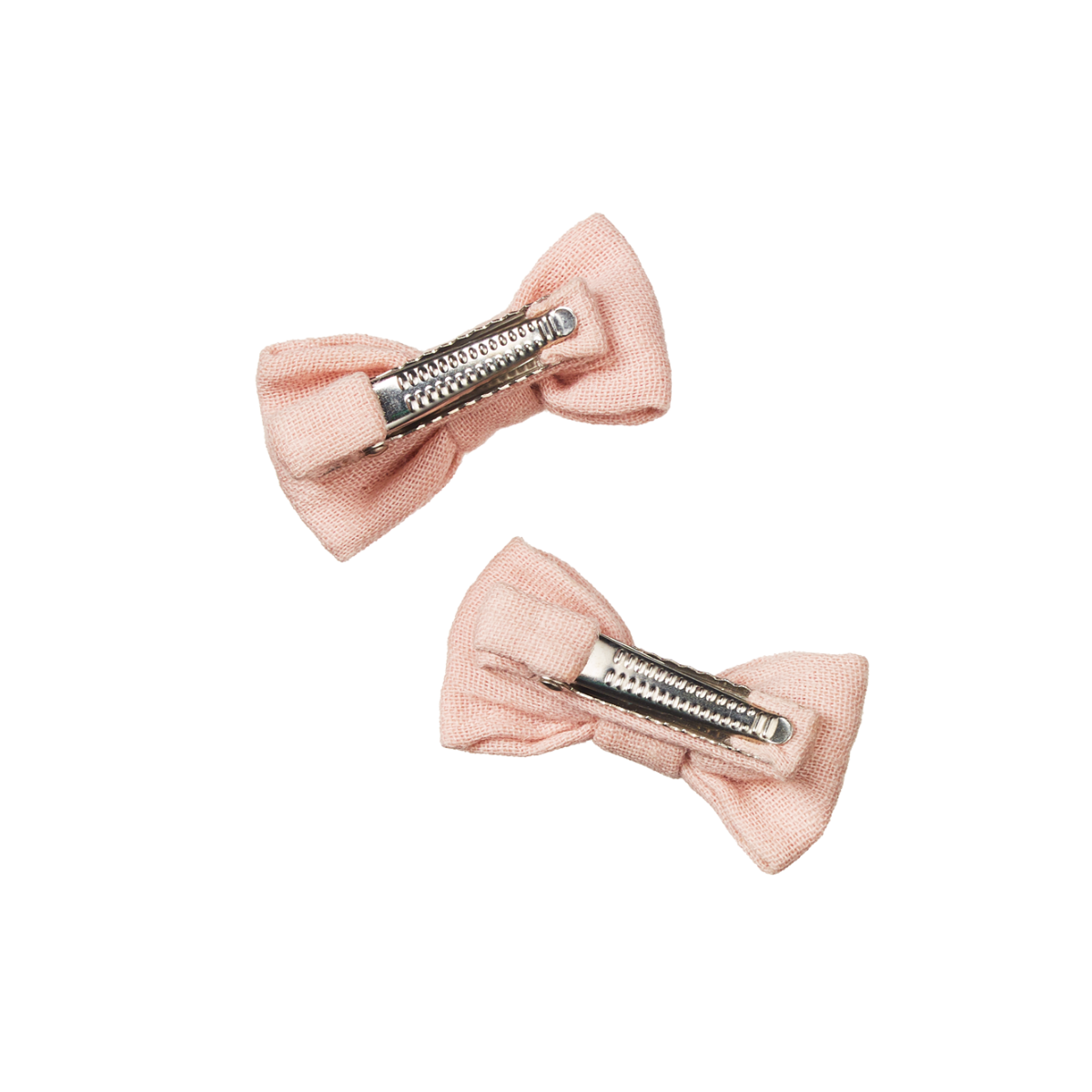 Bow Hair Clips 2Pc - Rose Dust | Nature Baby