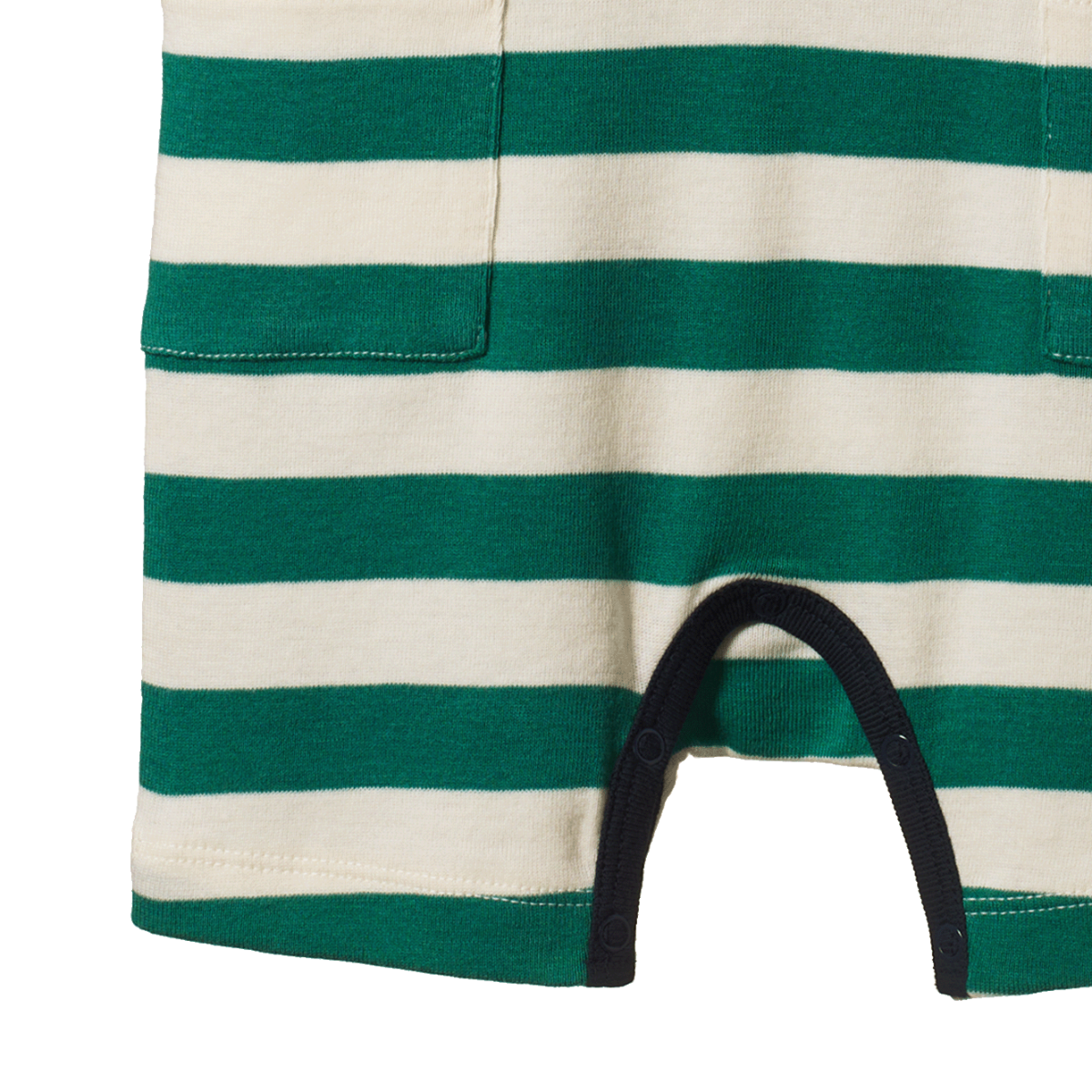 CAMPER SUIT. Peppermint/Navy Stripe | Nature Baby