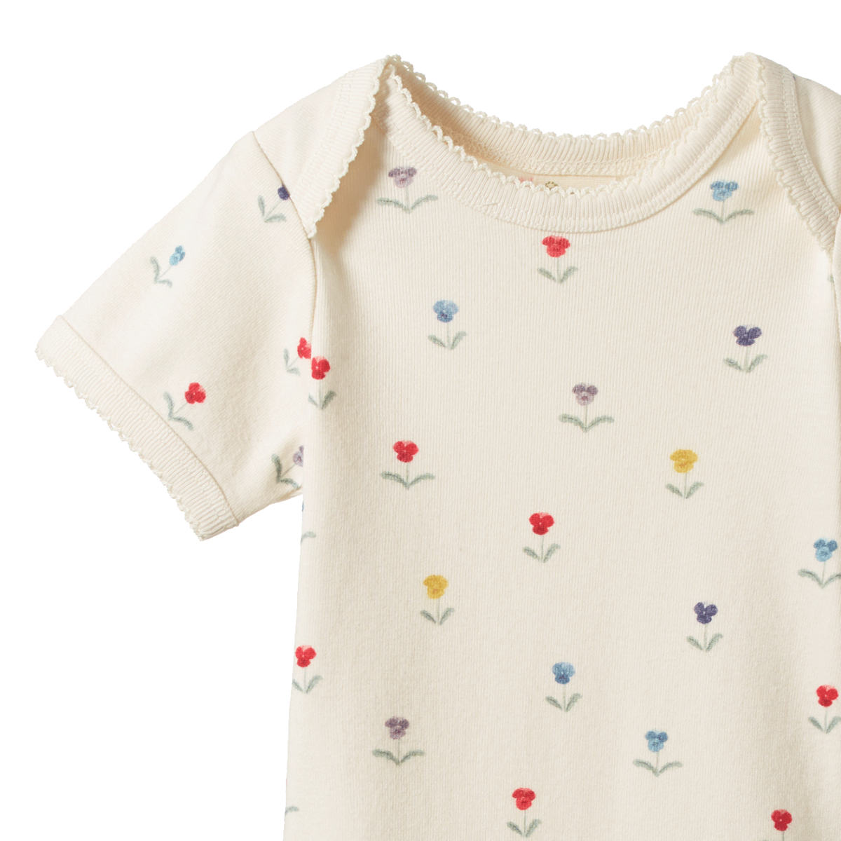 SHORT SLEEVE BODYSUIT - Delphine Print | Nature Baby