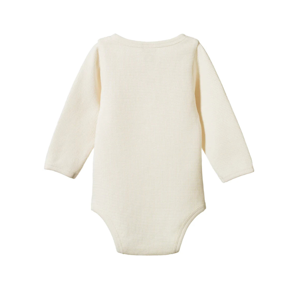 Henley L/S Bodysuit Waffle Natural |Nature Baby