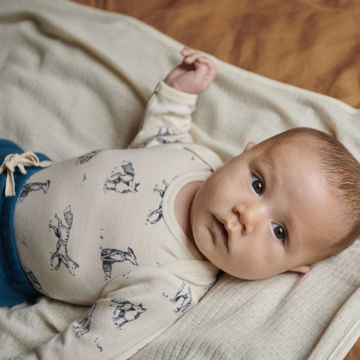 LONG SLEEVE BODYSUIT - Foxy Print | Nature Baby