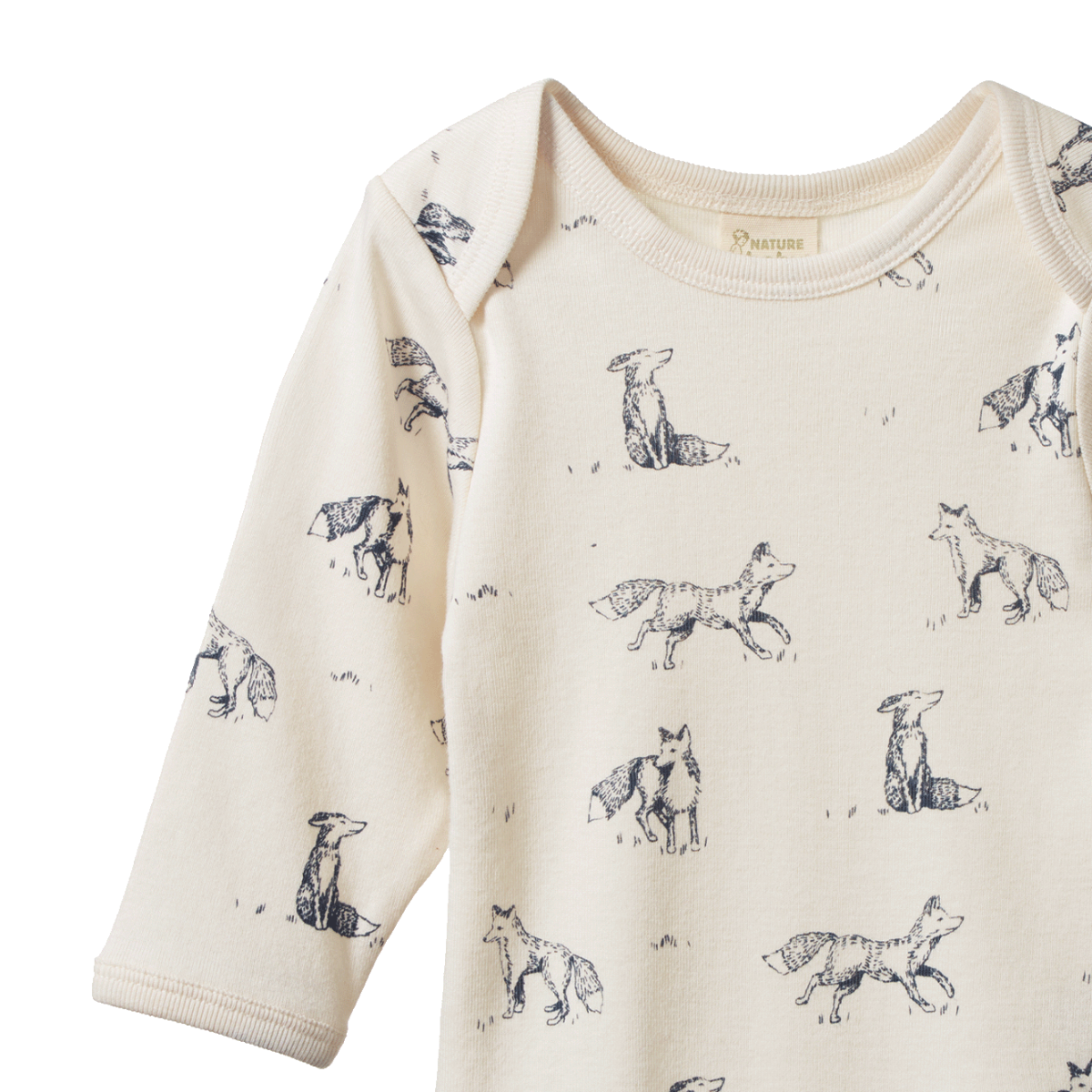 LONG SLEEVE BODYSUIT - Foxy Print | Nature Baby