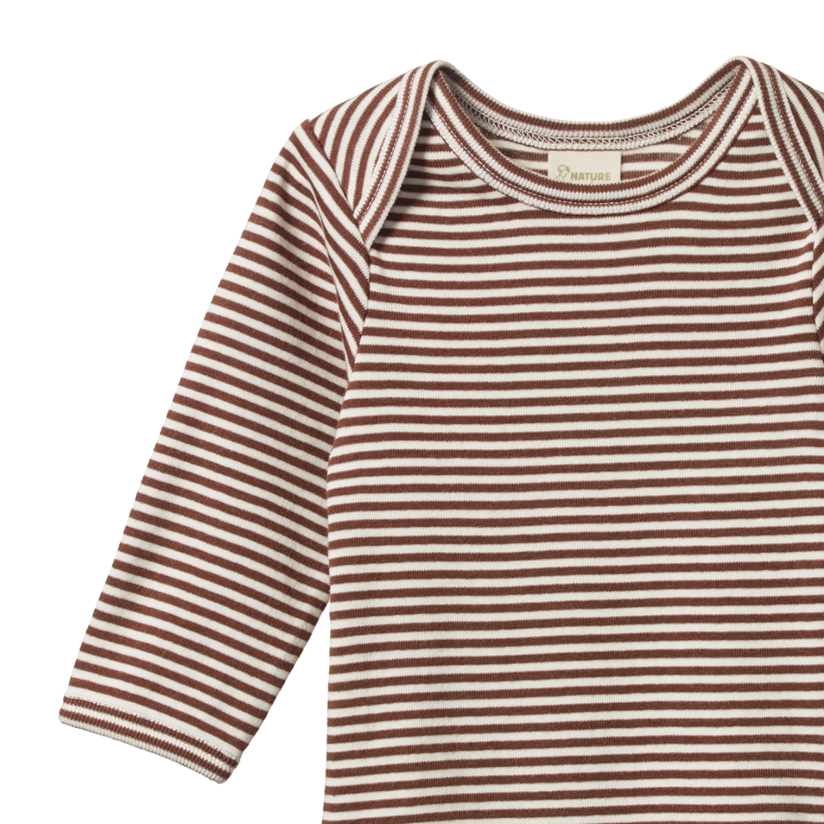 LONG SLEEVE BODYSUIT - Pinecone Stripe | Nature Baby