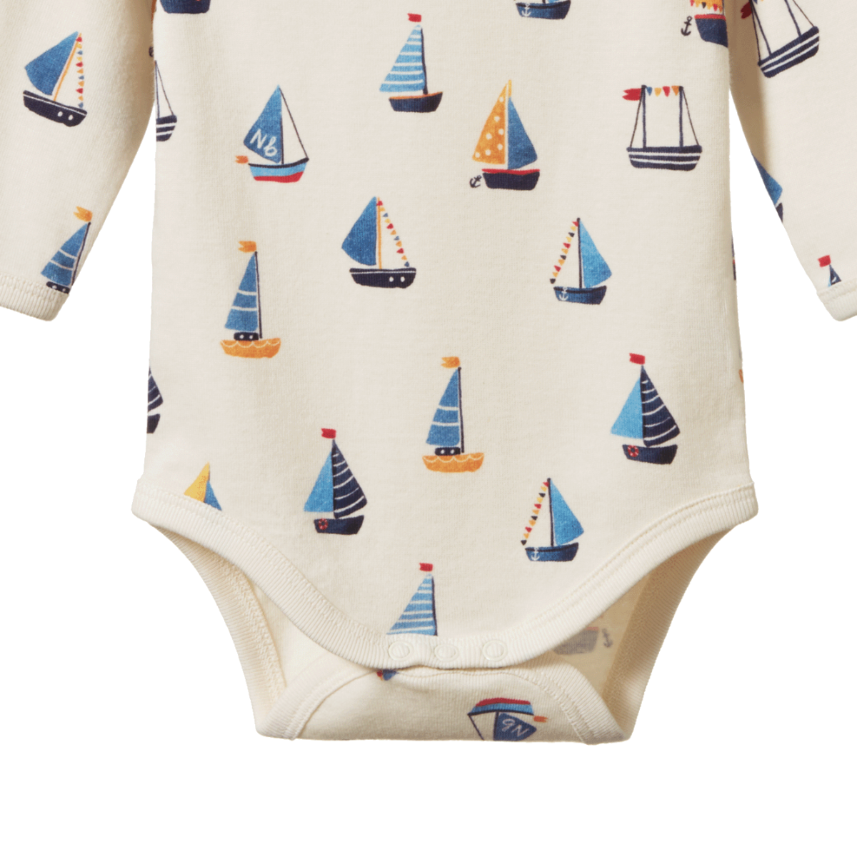 LONG SLEEVE BODYSUIT - Regatta Print | Nature Baby