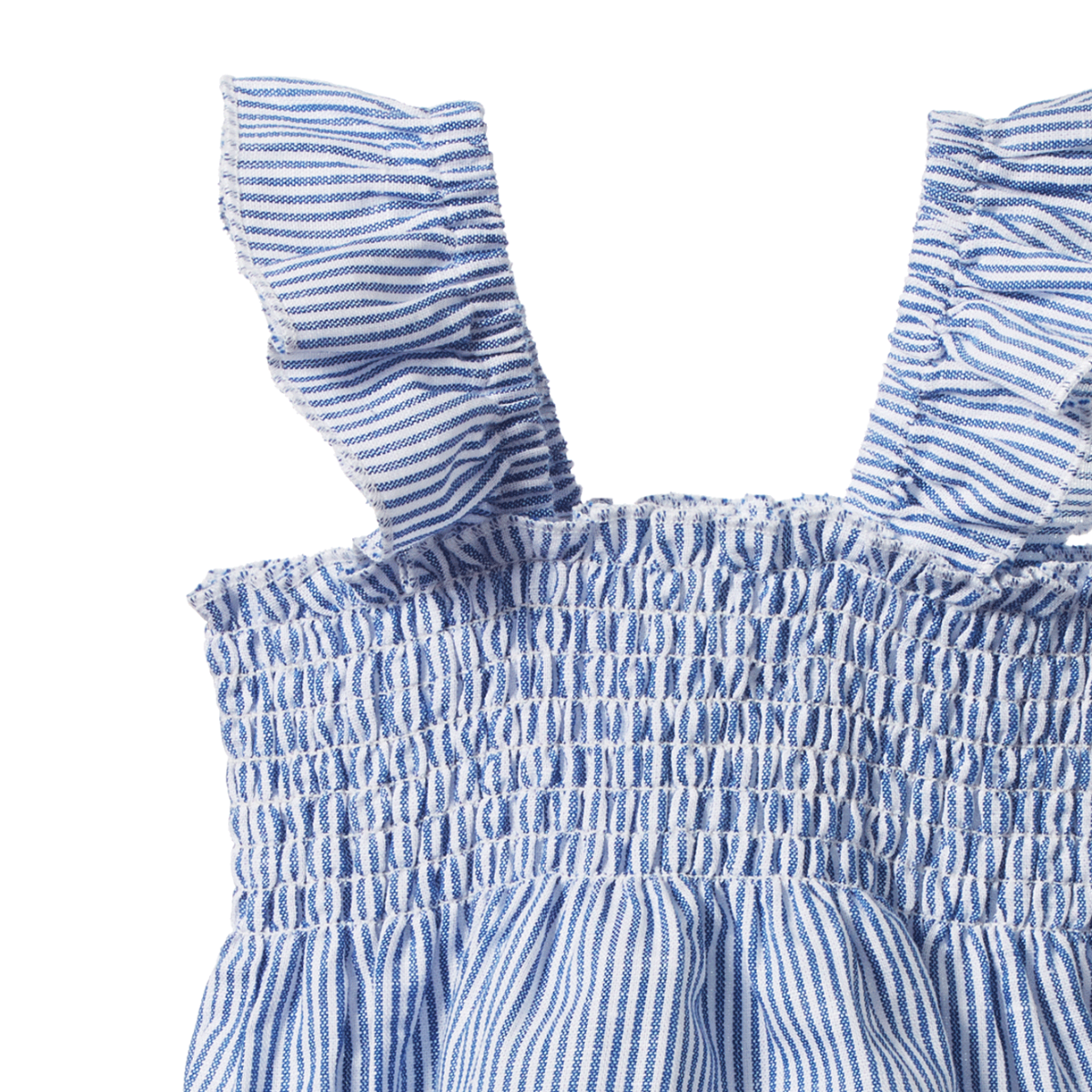 GALA SUIT LINEN. Blue Stripe | Nature Baby