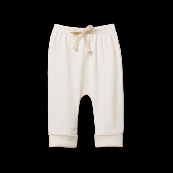 Cotton Drawstring Pants - Natural | Nature Baby