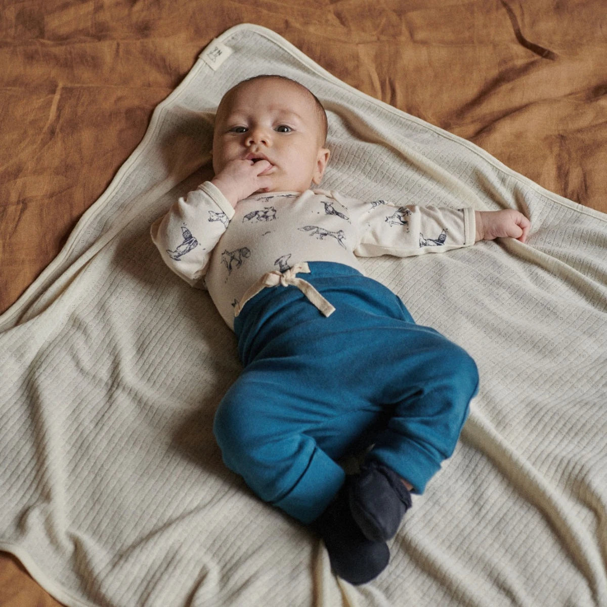 Drawstring Pants Teal | Nature Baby