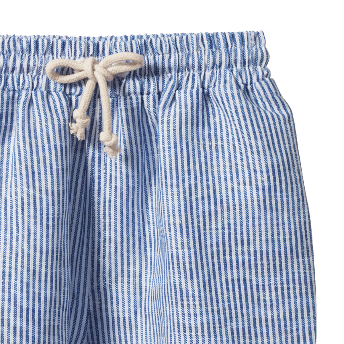 JAMES SHORTS LINEN | Blue Stripe | Nature Baby