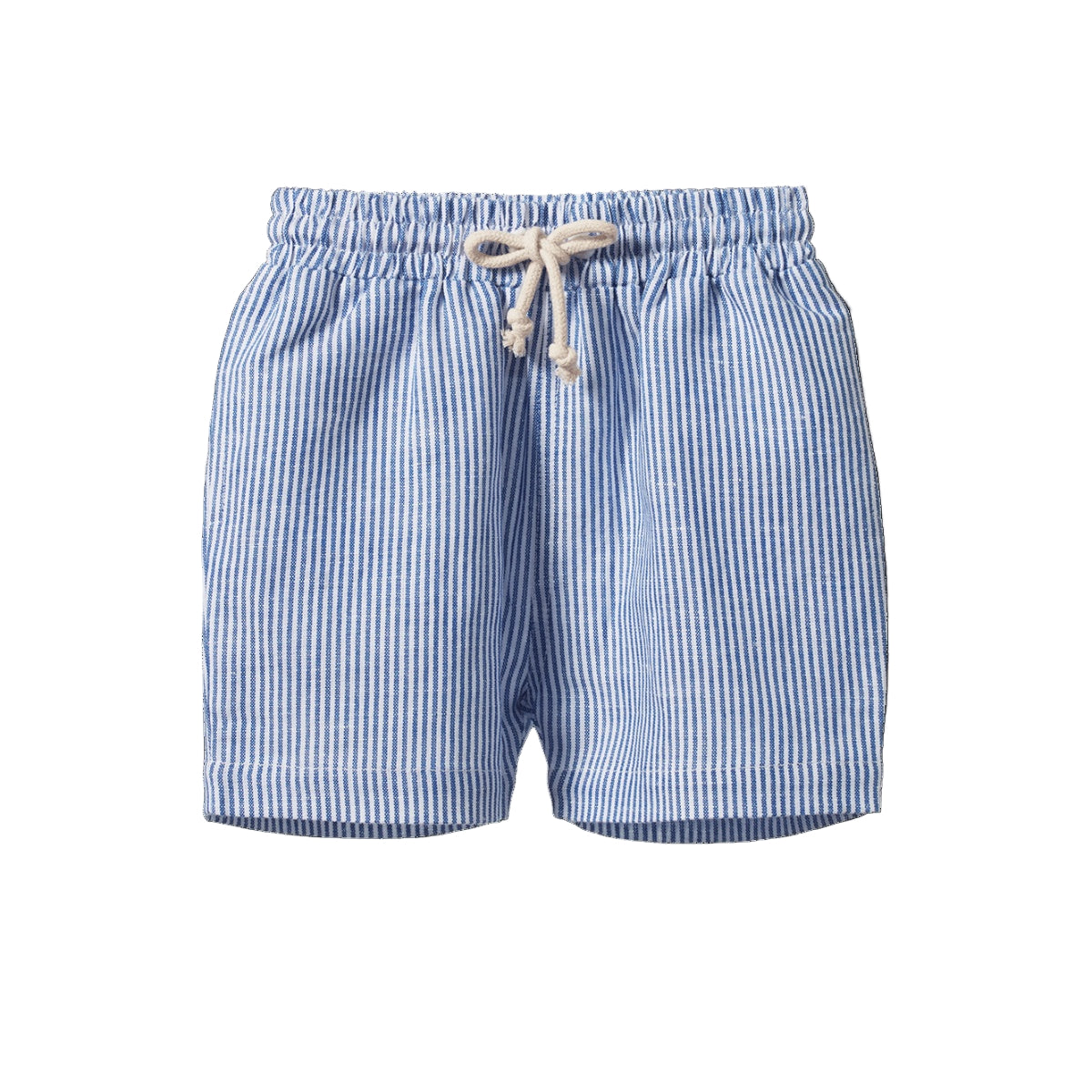 JAMES SHORTS LINEN | Blue Stripe | Nature Baby