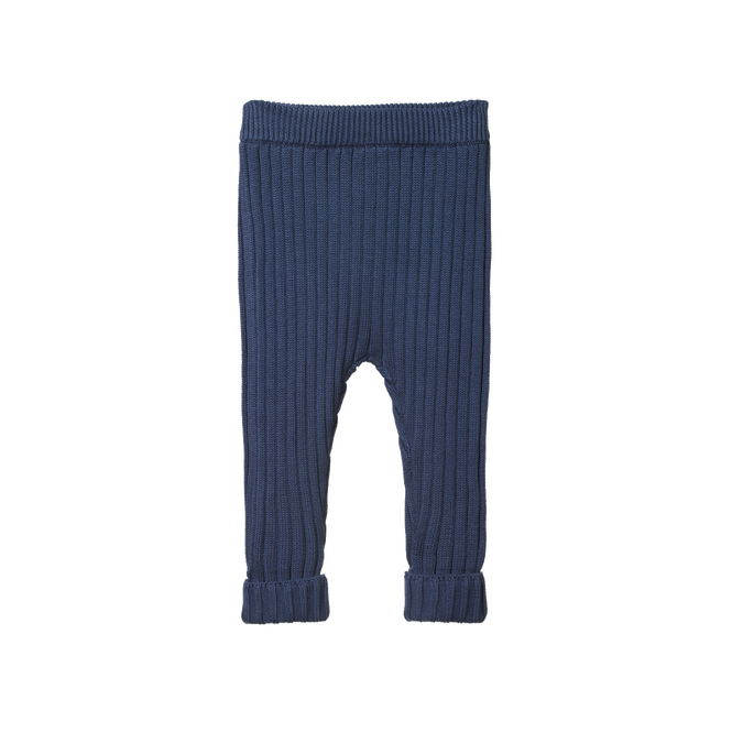 Lou pants cotton knit - VINTAGE INDIGO | Nature Baby