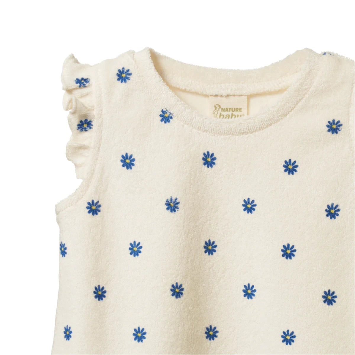 Fleur Tee Terry - Daisy Daze Blue Print | Nature Baby