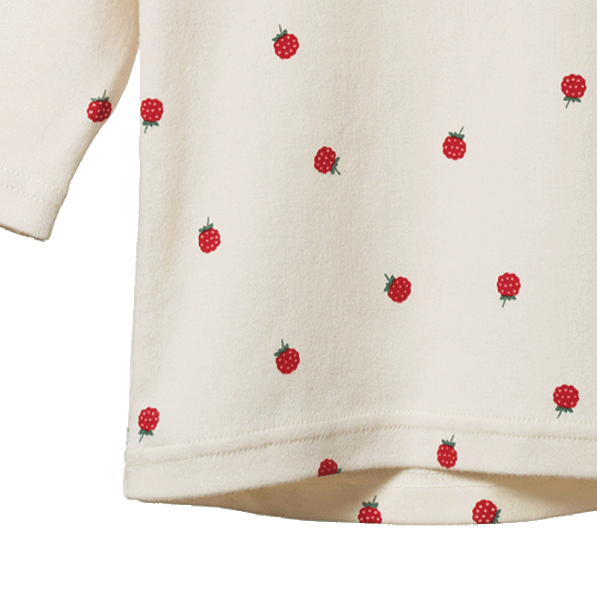 LONG SLEEVE CLOUD TEE Raspberry Print | Nature Baby