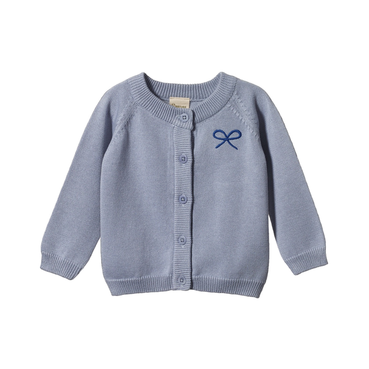 PIPER CARDIGAN. Ribbon | Nature Baby