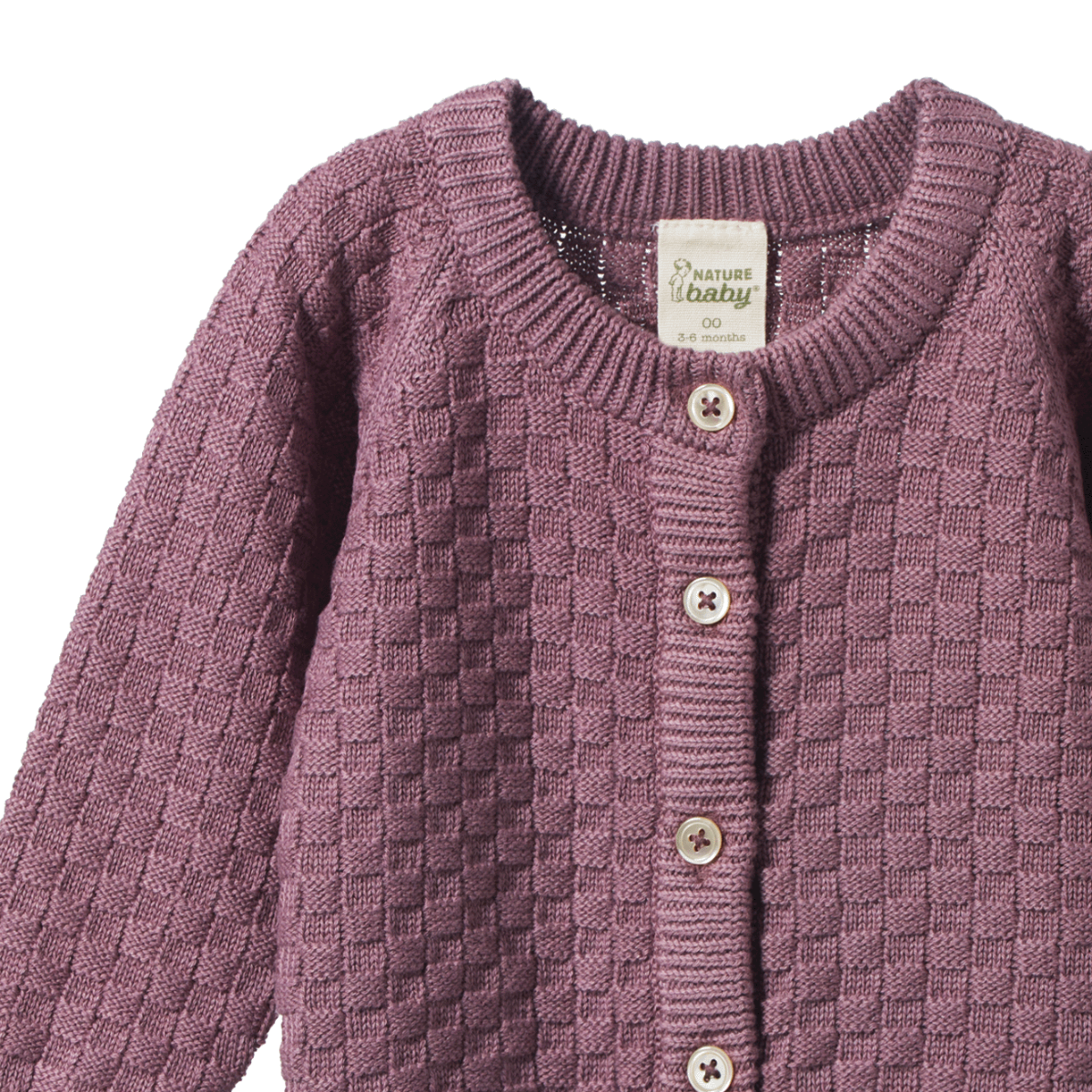 PIPER CARDIGAN Twilight Basket Knit | Nature Baby