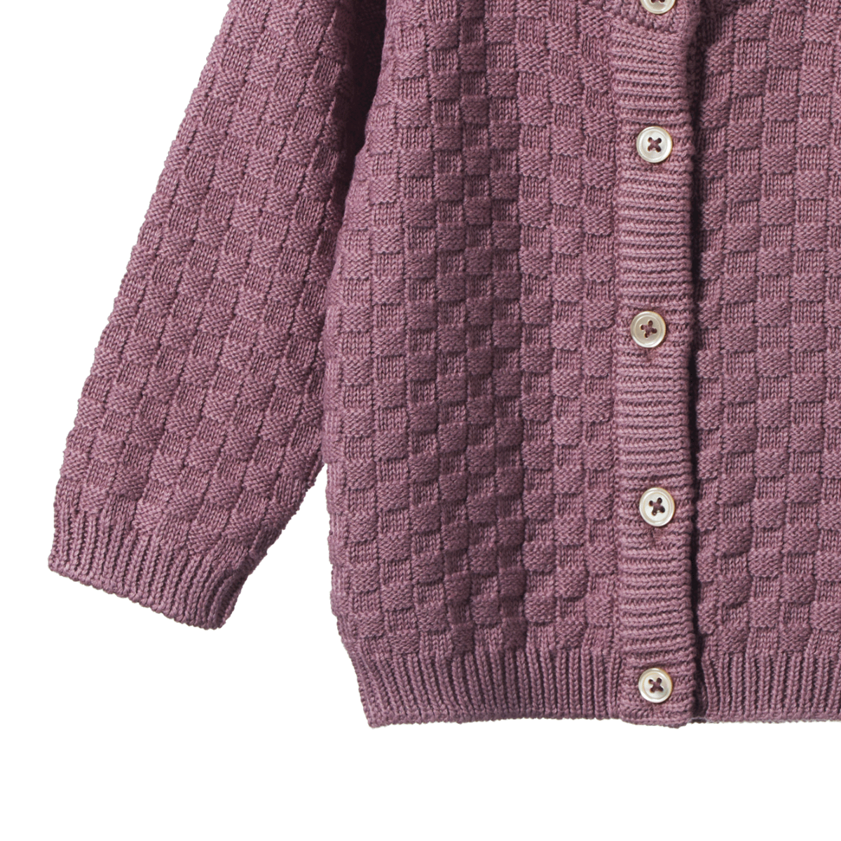 PIPER CARDIGAN Twilight Basket Knit | Nature Baby