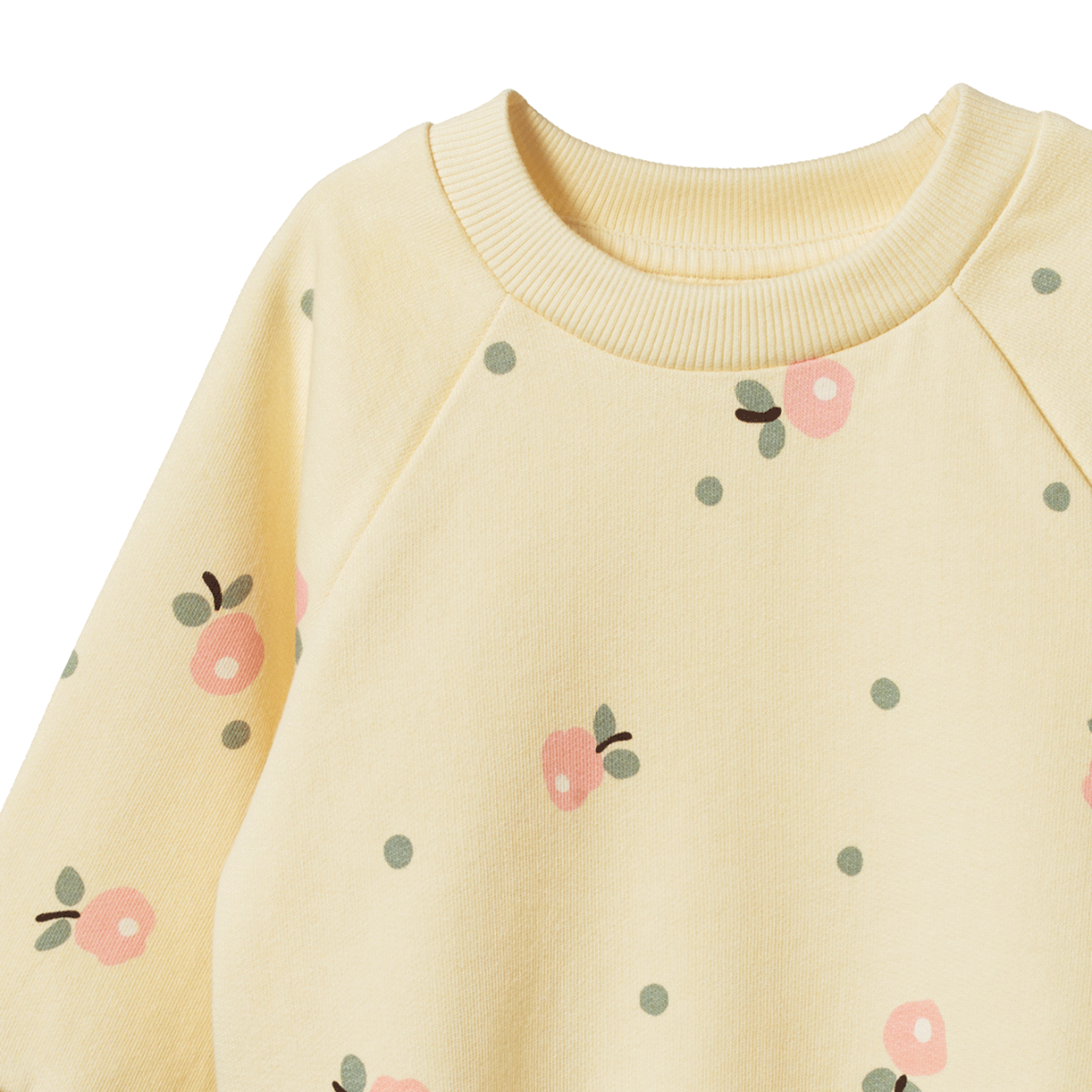 EMERSON SWEATER. Posey Blossom  Lemonade Print | Nature Baby
