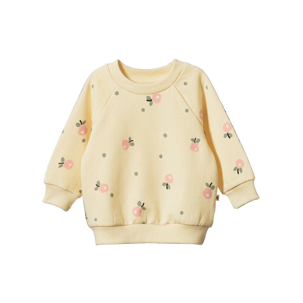 EMERSON SWEATER. Posey Blossom  Lemonade Print | Nature Baby