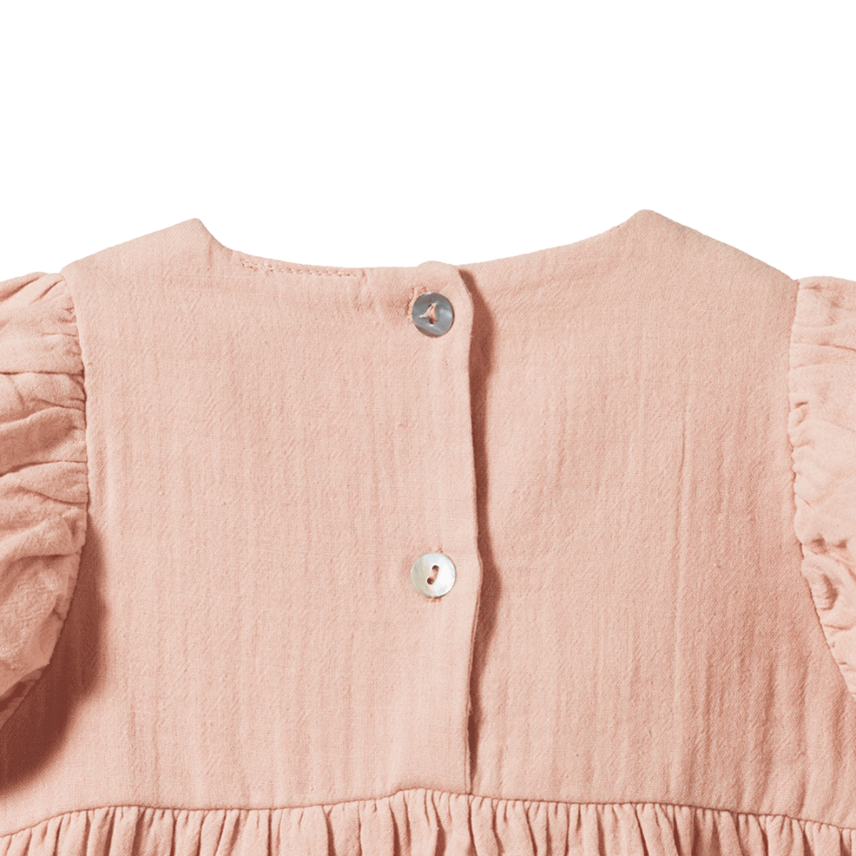 Albertine Dress - Muslin - Rose Dust | Nature Baby