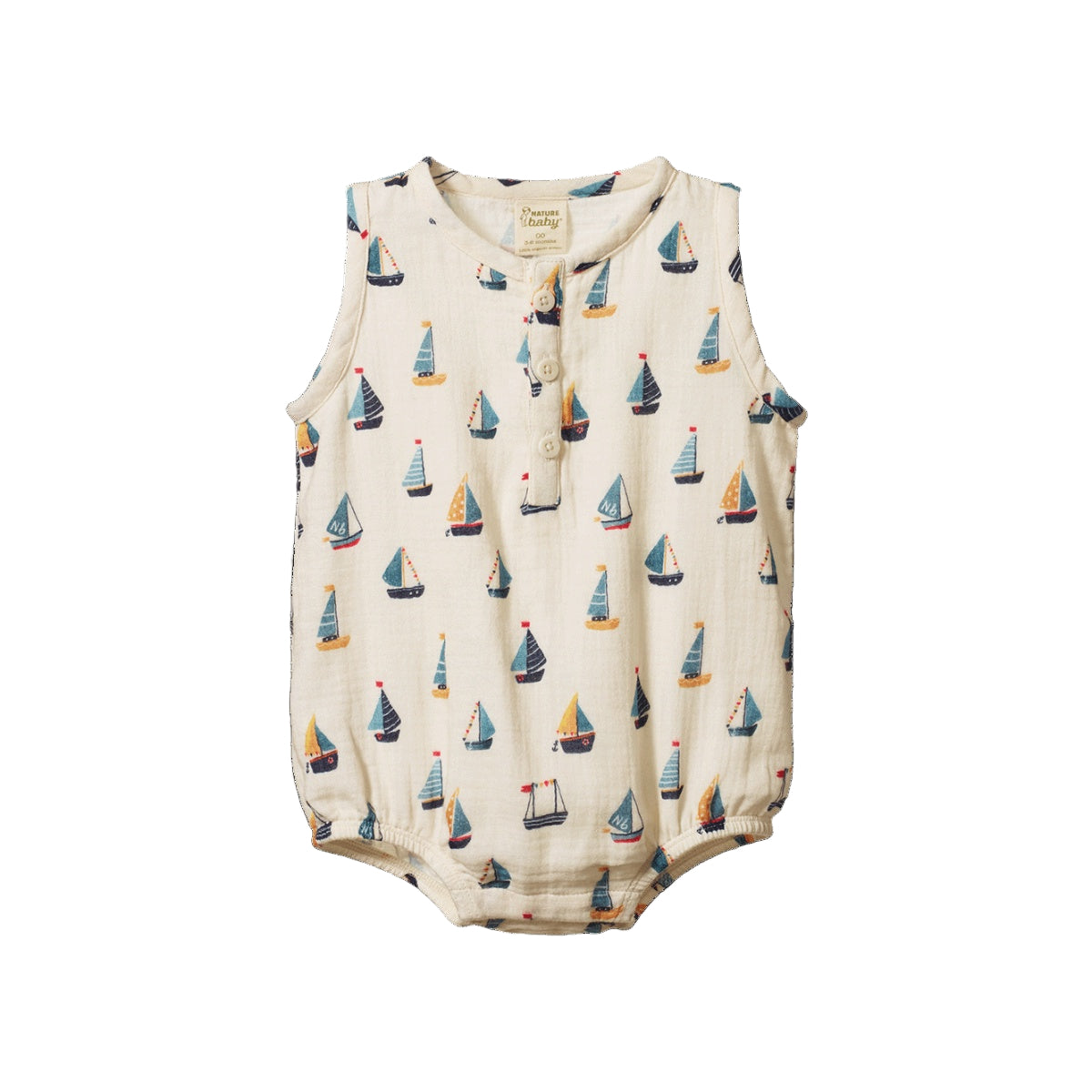 Cedar Suit Muslin || Regatta Print | Nature Baby