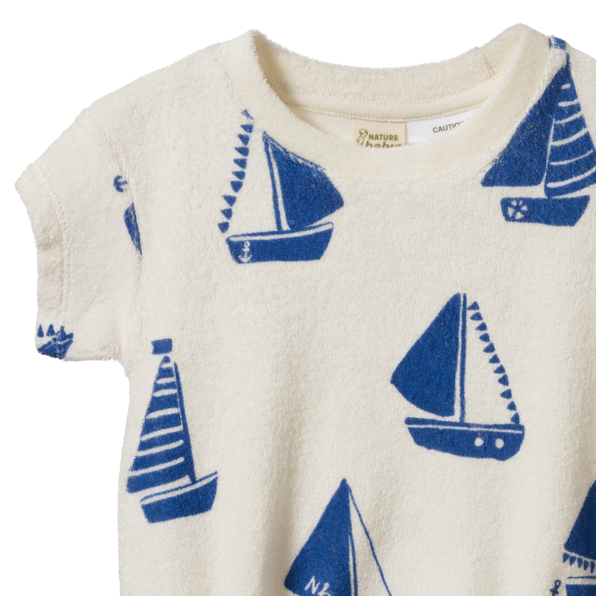 Juno Romper Terry || Regatta Print Terry | Nature Baby