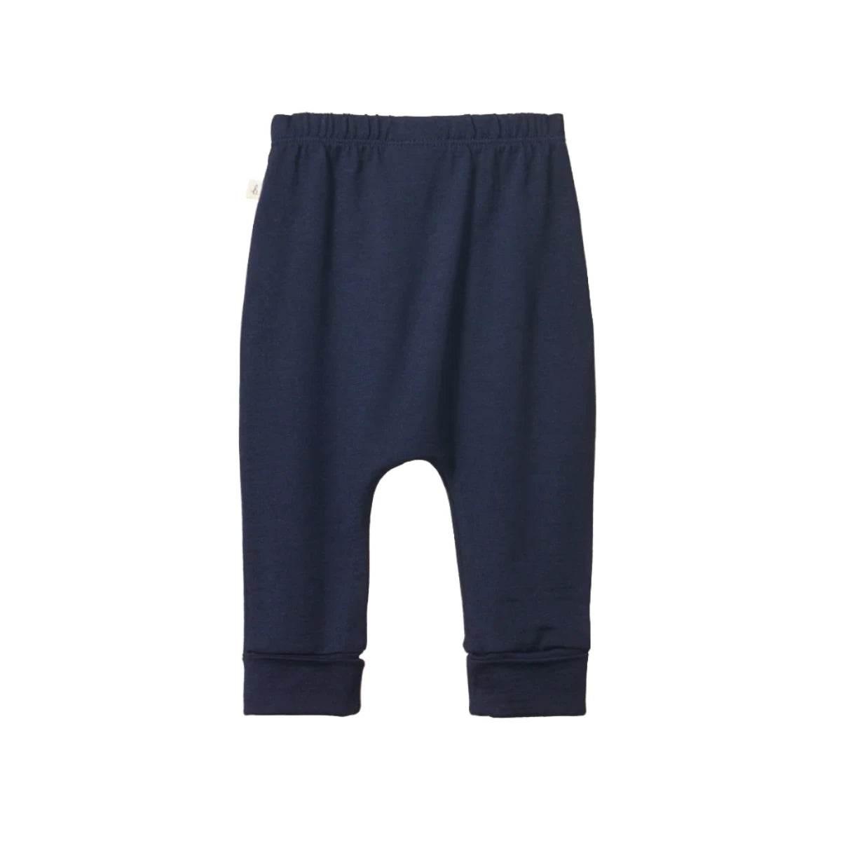 Merino drawstring pants - Navy |Nature Baby