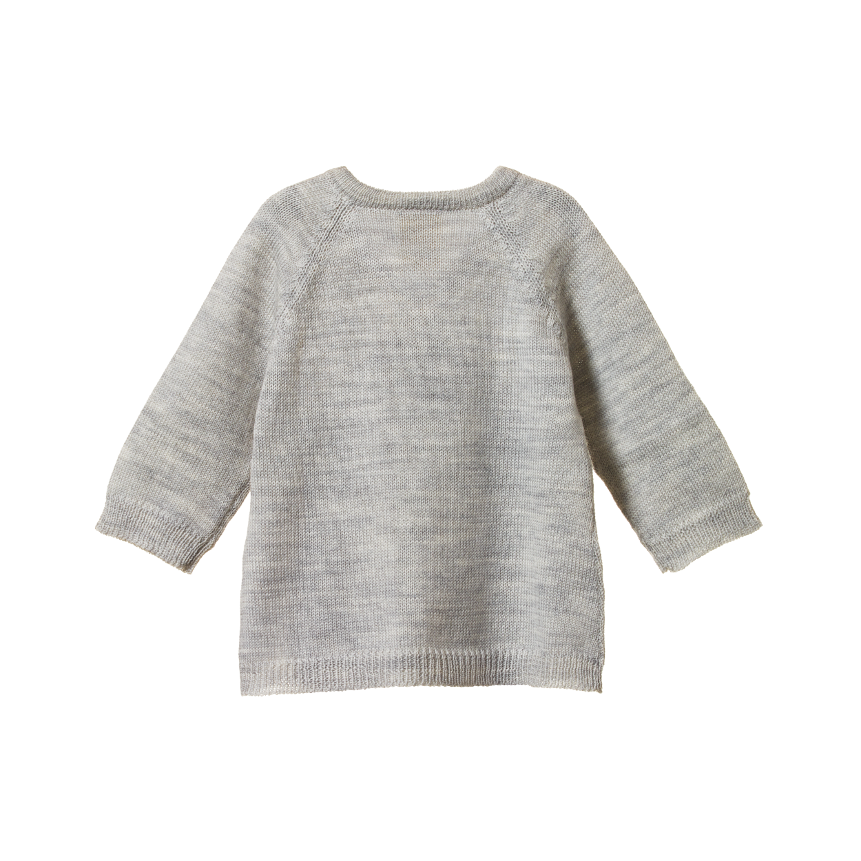 Merino Knit Kimono Jacket - Grey Marl | Nature Baby