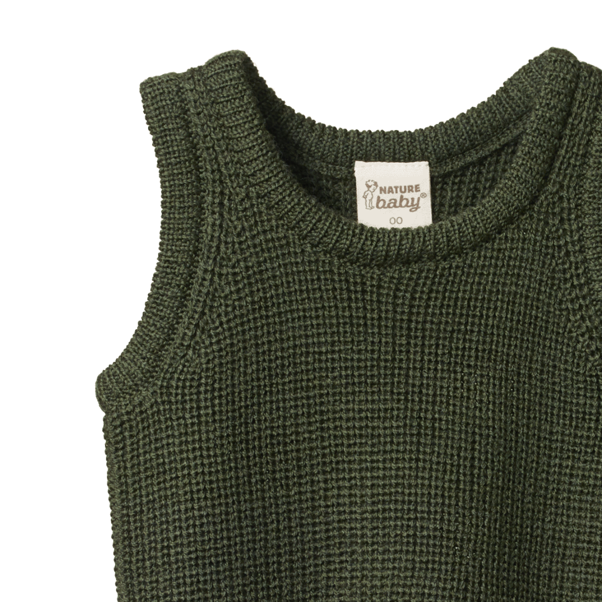 merino knit vest - THYME CHUNKY KNIT | Nature Baby