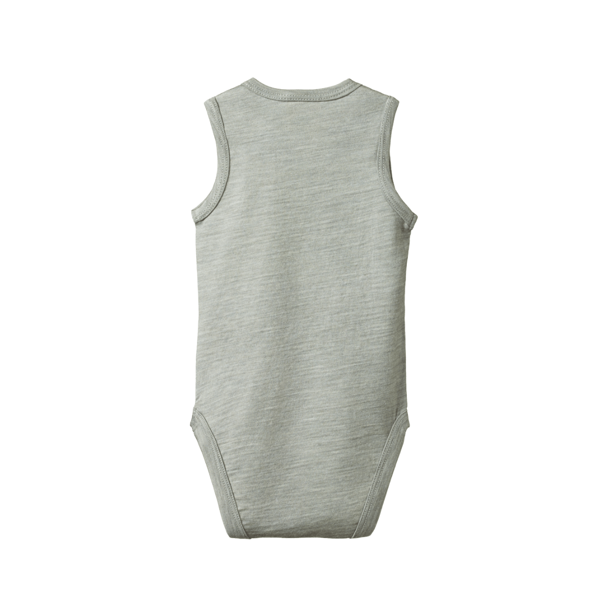 merino singlet bodysuit -grey marl  | Nature Baby