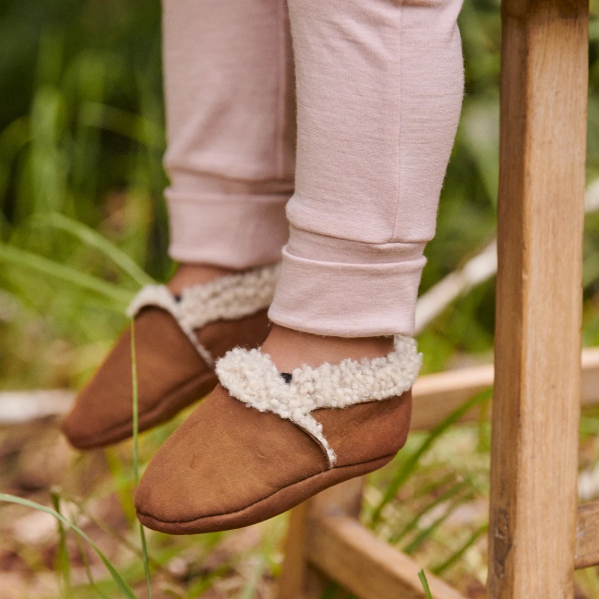 lambskin booties - CINNAMON | Nature Baby