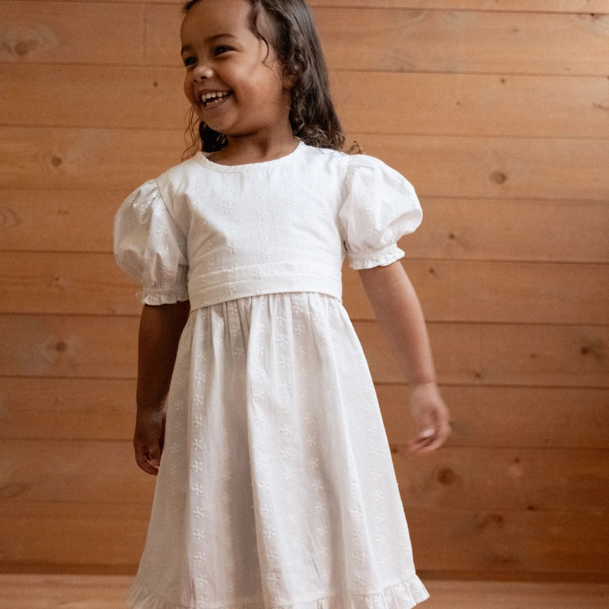 ANNABELLE DRESS || IVORY FLORA | Nature Baby